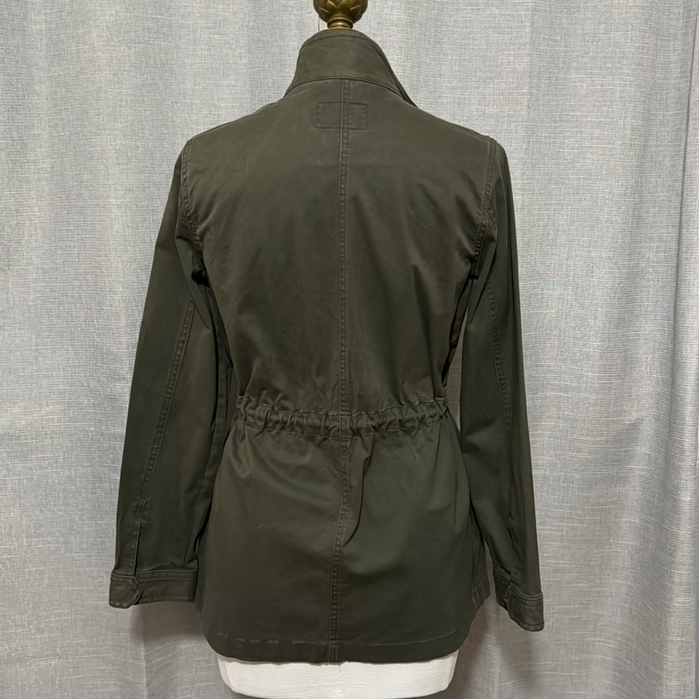 Universal Thread Cotton Jacket-XS-Snap Front-Adj Waist-Olive Green-Pockets-EUC - Picture 9 of 16